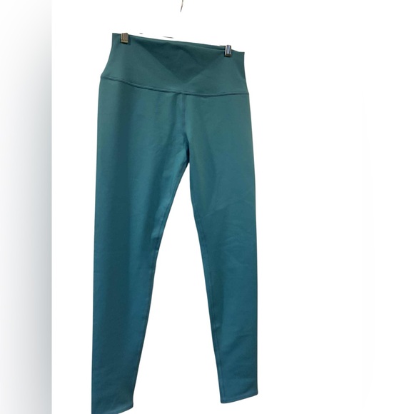 NWT Alo yoga high waste airbrush leggings BLUE SPLASH Size: L - Picture 1 of 5